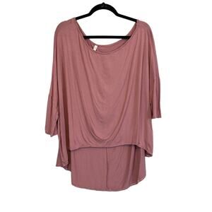 Isaac Liev USA Tunic Top Pink XL